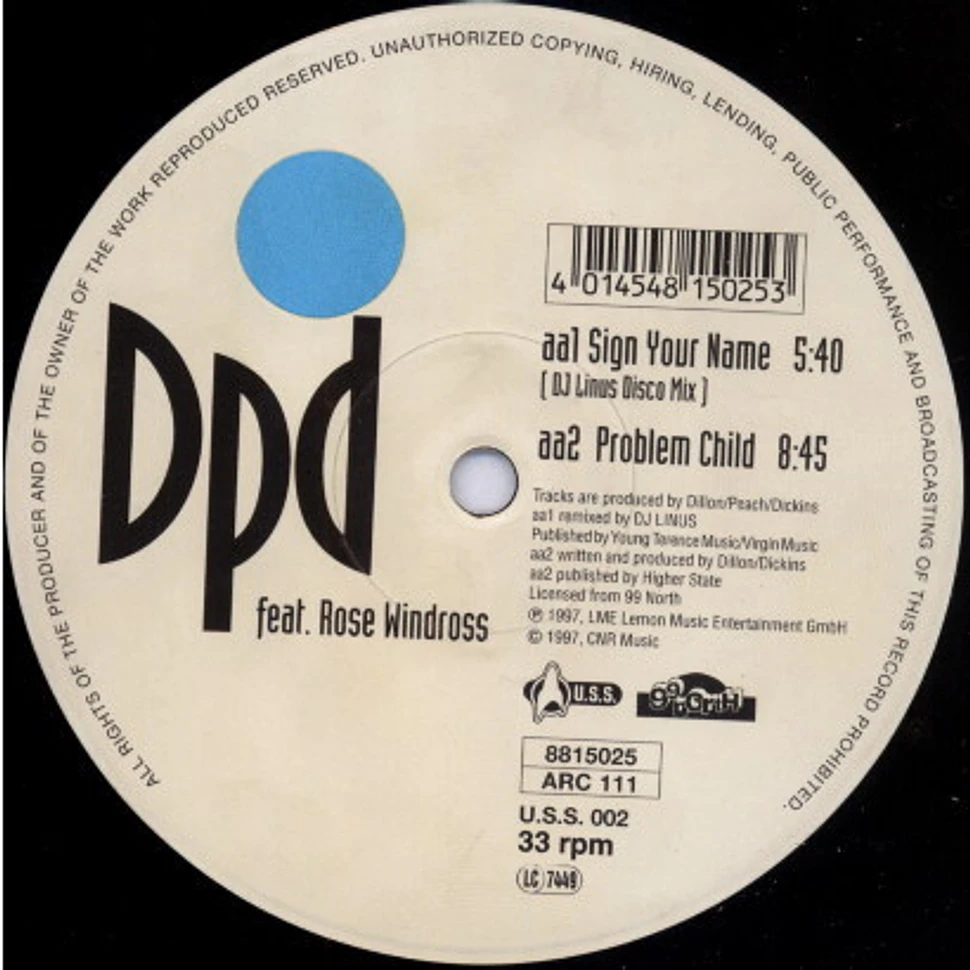 DPD Feat. Rose Windross - Sign Your Name