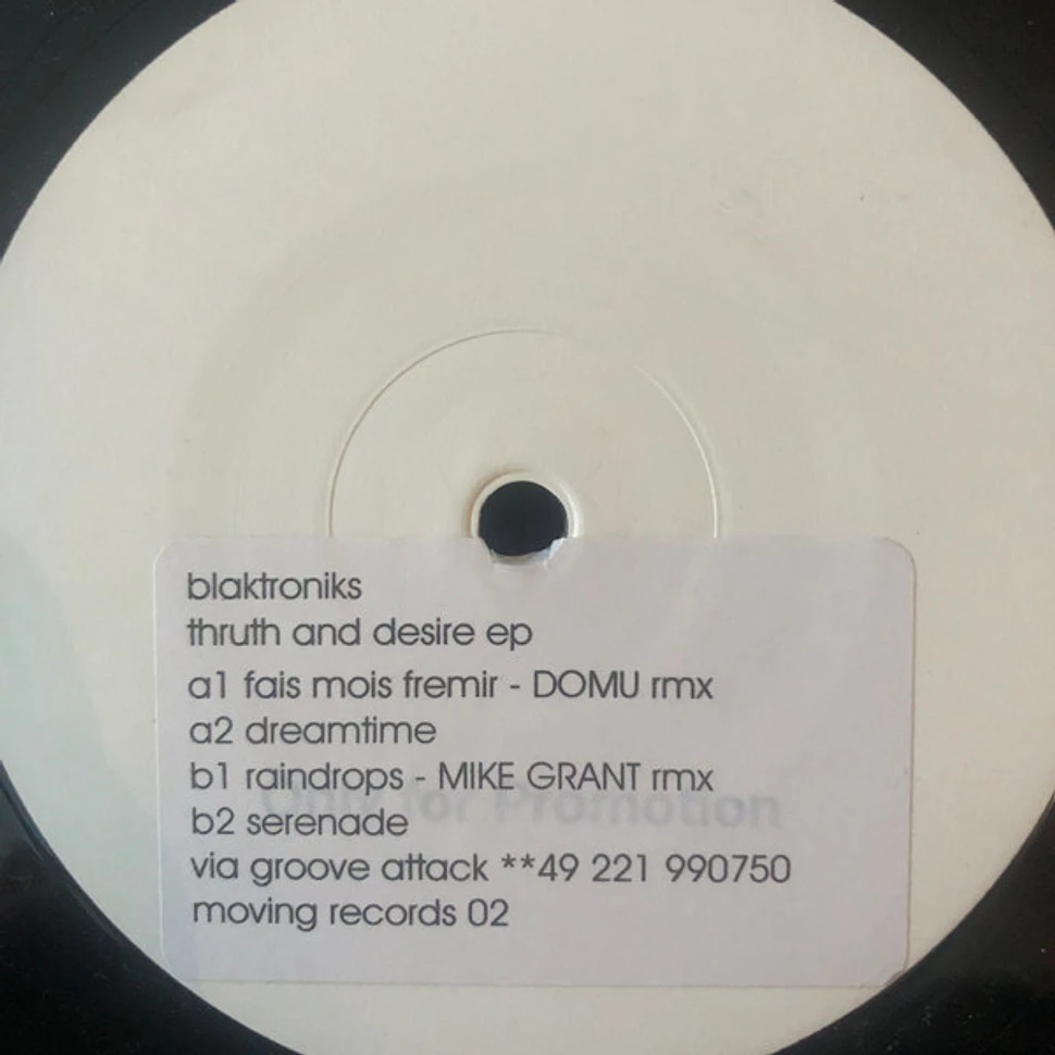 Blaktroniks - Truth & Desire EP