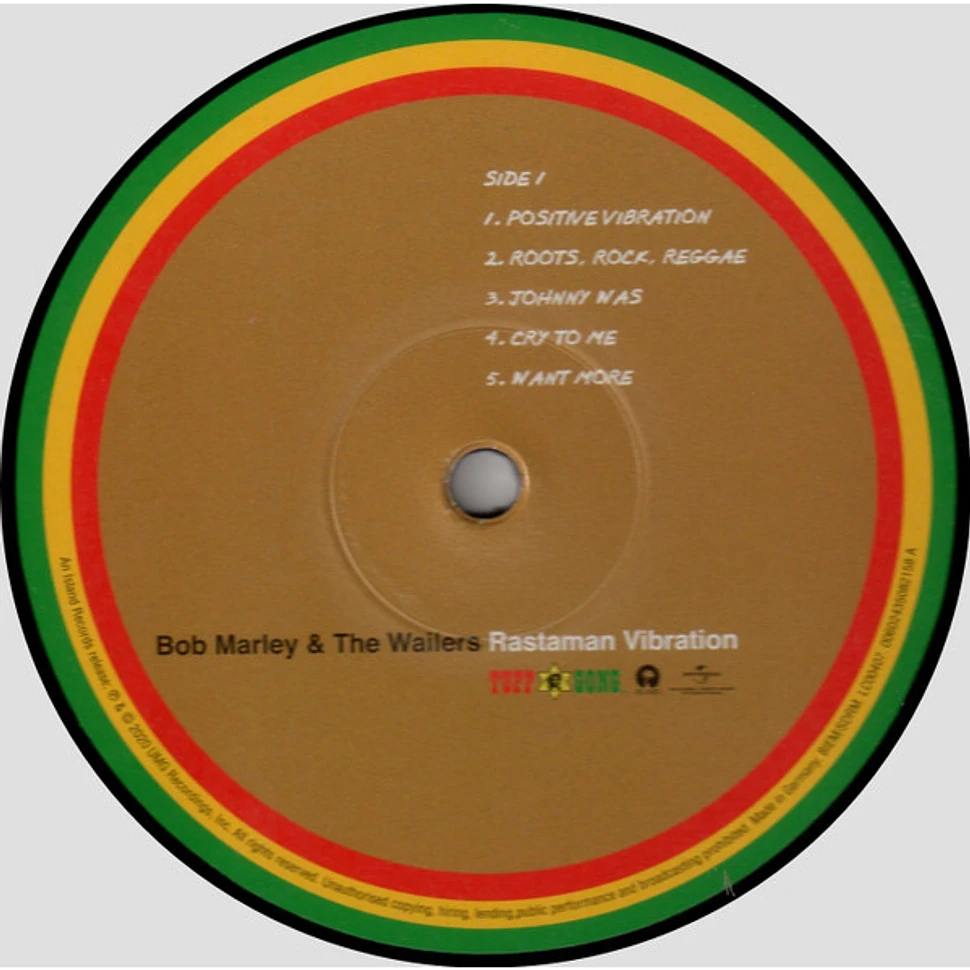 Bob Marley & The Wailers - Rastaman Vibration