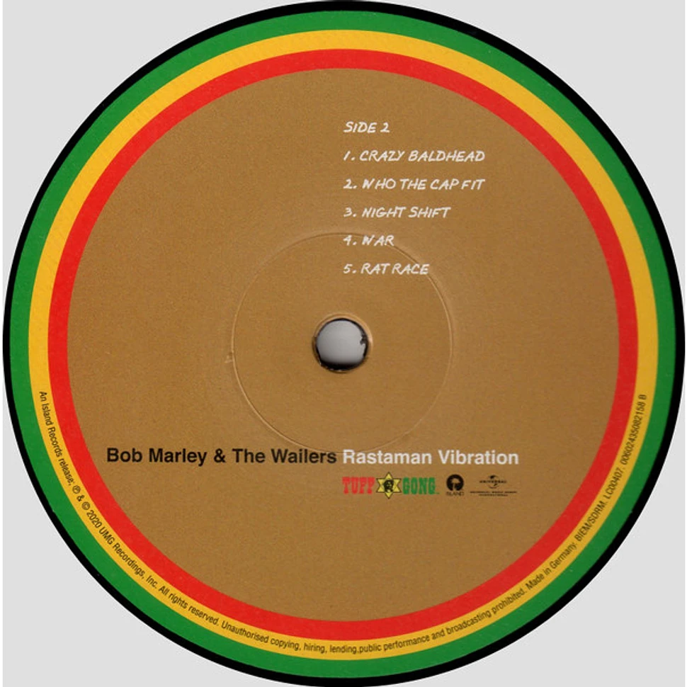 Bob Marley & The Wailers - Rastaman Vibration