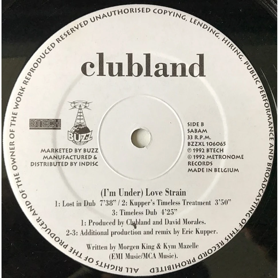 Clubland - (I'm Under) Love Strain