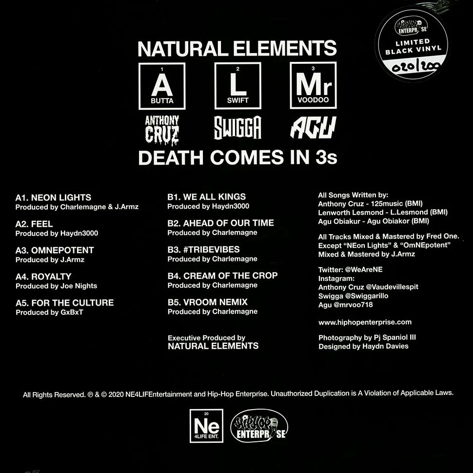 Natural Elements - Death Comes In 3s