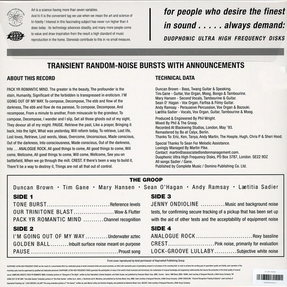 Stereolab - Transient Random-Noise Bursts With Announcements