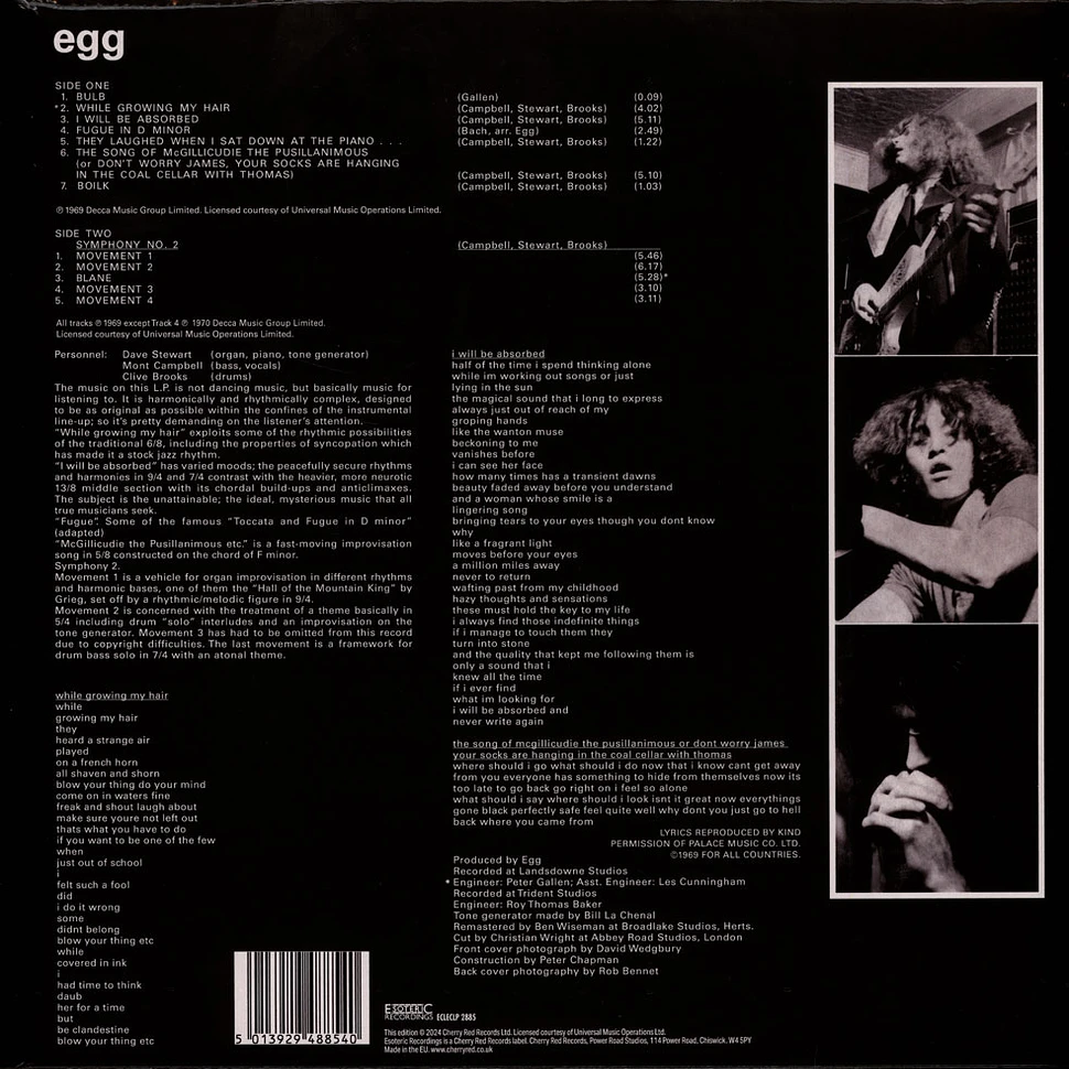 Egg - Egg - Remastered Vinyl Edition Edition