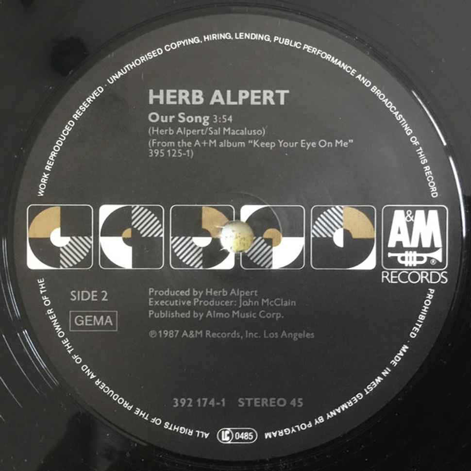 Herb Alpert - Keep Your Eye On Me