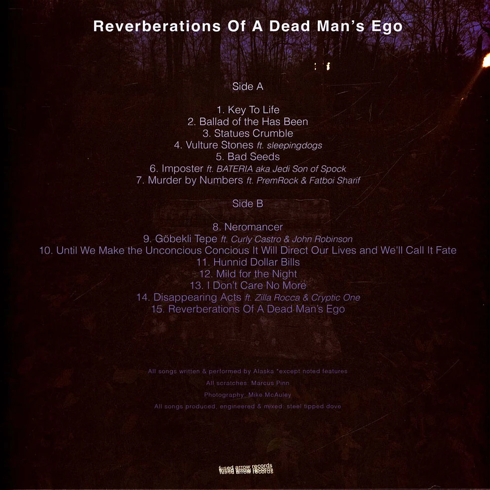 Alaska & Steel Tipped Dove - Reverberations Of A Dead Man's Ego