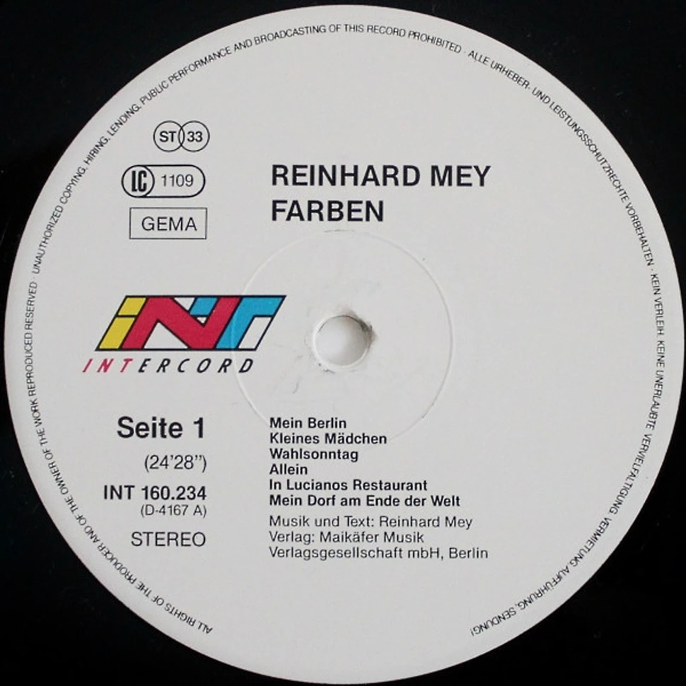 Reinhard Mey - Farben