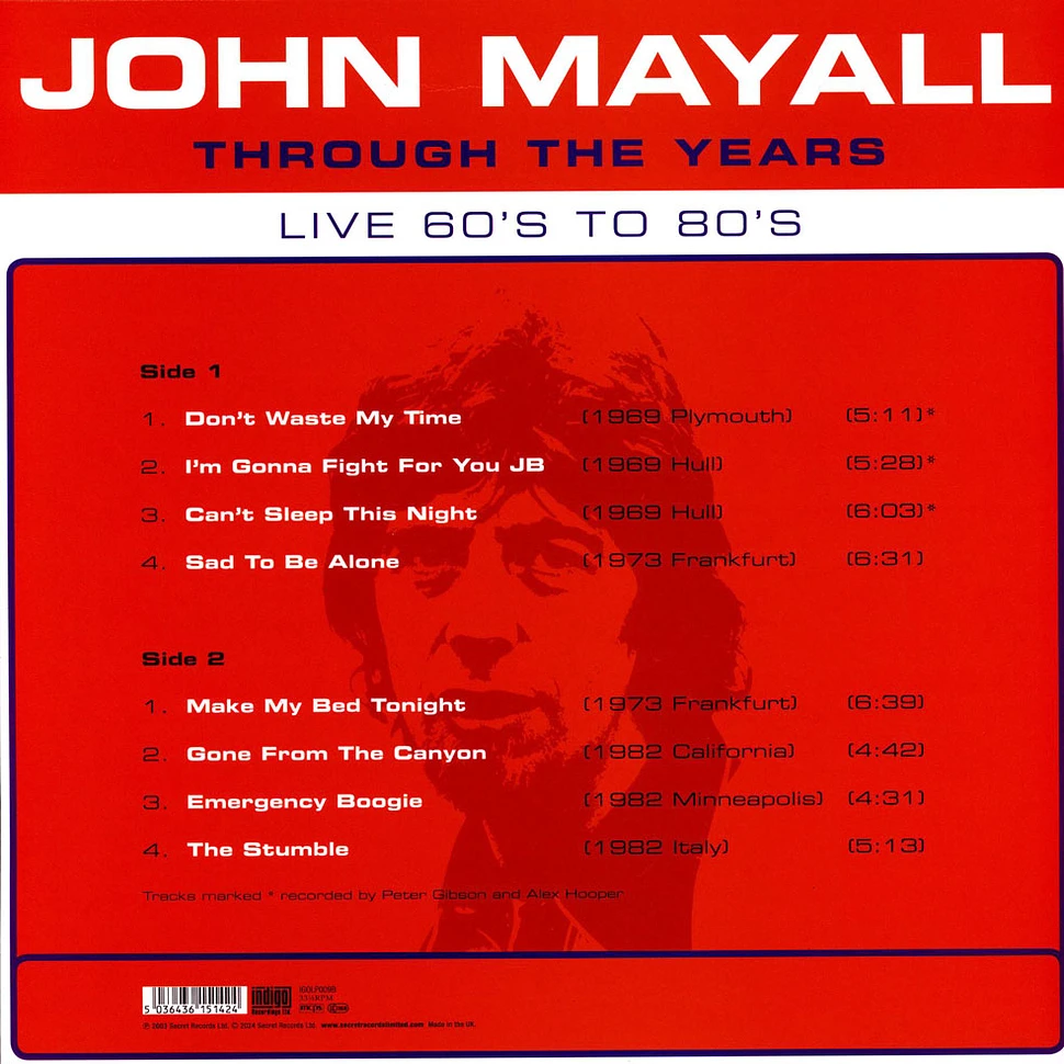 John Mayall - Through The Years