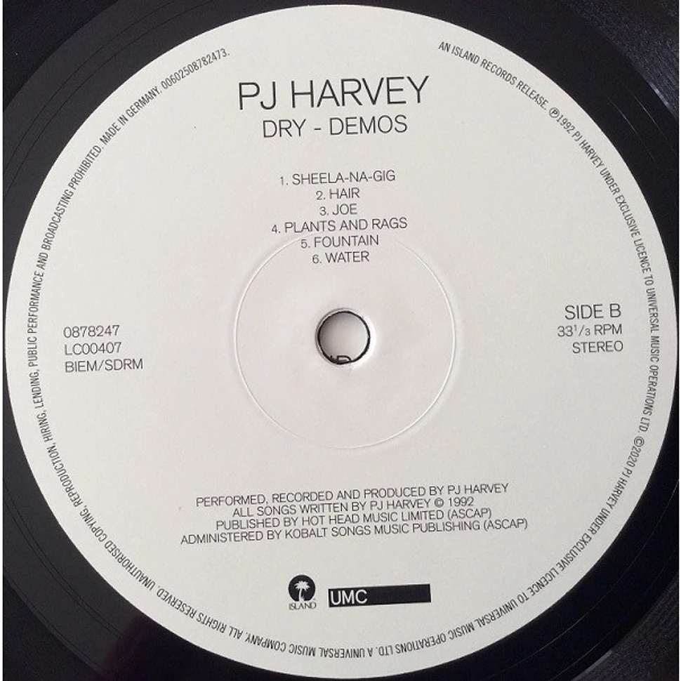 PJ Harvey - Dry - Demos