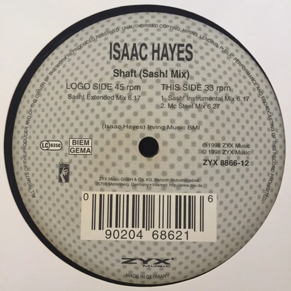 Isaac Hayes - Shaft (Sash! Mix)