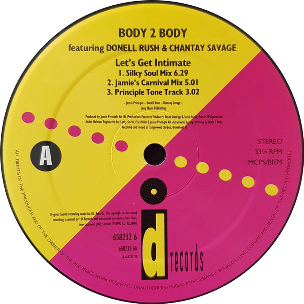 Body 2 Body Featuring Donnell Rush & Chantay Savage - Let's Get Intimate