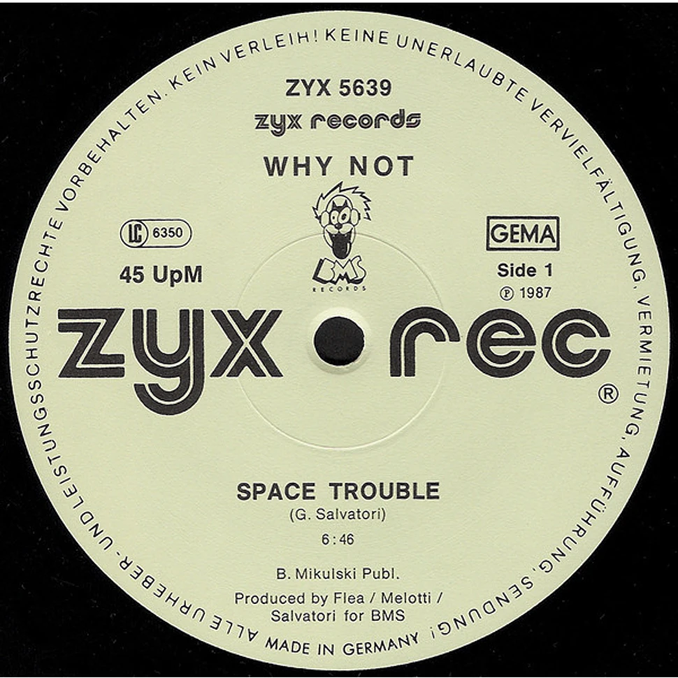 The Why Not / Ross - Space Trouble / Can't Take My Eyes Off You