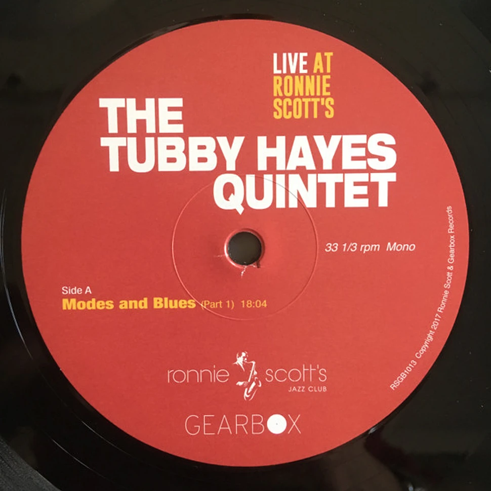 The Tubby Hayes Quintet - Live At Ronnie Scott´s