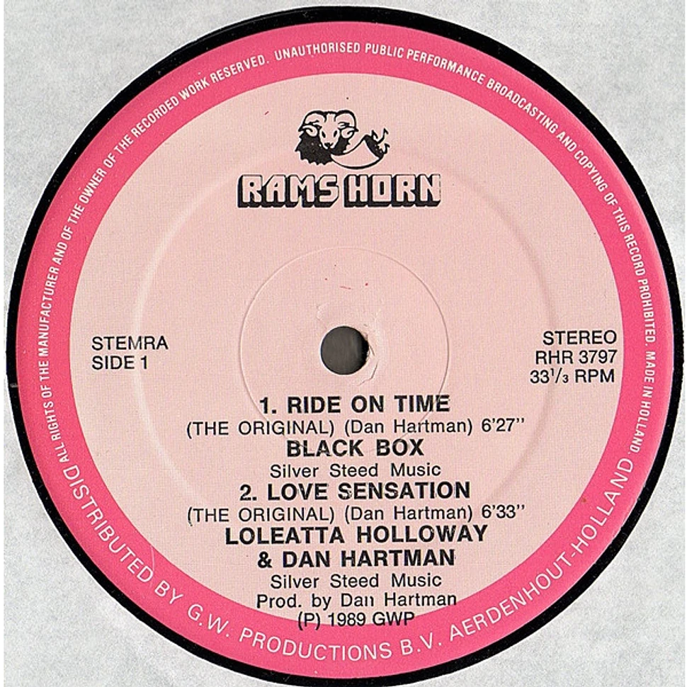 Black Box / Dan Hartman / Loleatta Holloway - Ride On Time / Love Sensation / Hit'N Run