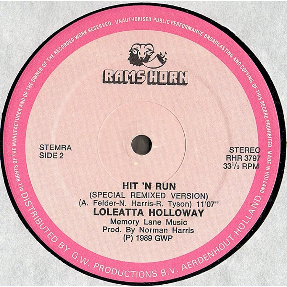 Black Box / Dan Hartman / Loleatta Holloway - Ride On Time / Love Sensation / Hit'N Run