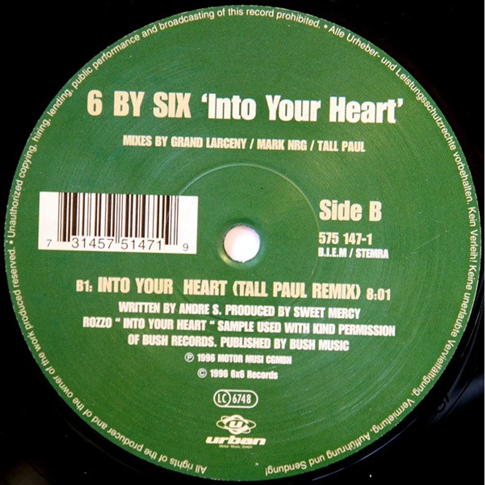 6 By Six - Into Your Heart