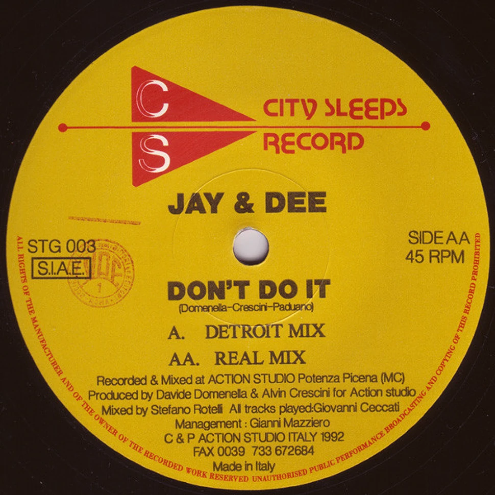 Jay & Dee - Don't Do It