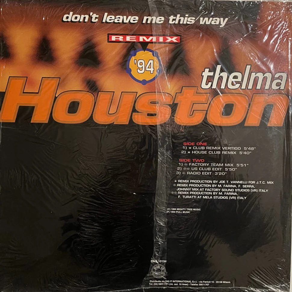 Thelma Houston - Don't Leave Me This Way (Remix)