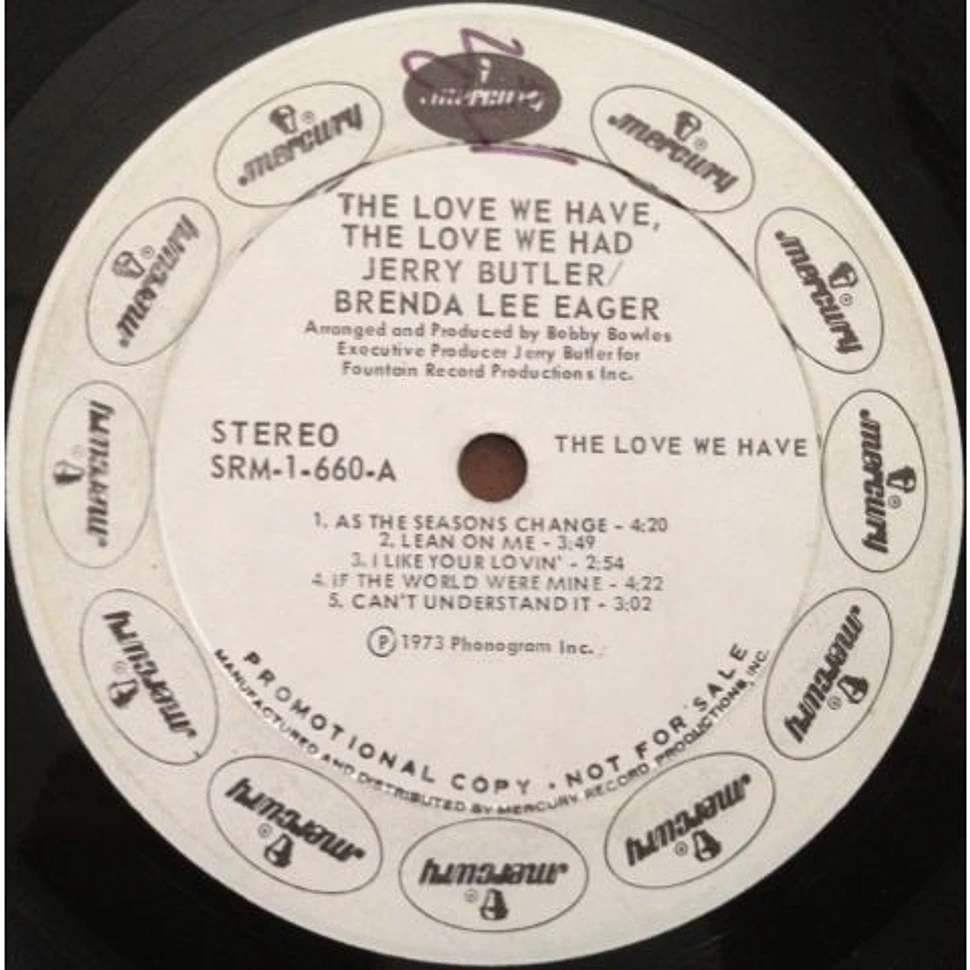 Jerry Butler & Brenda Lee Eager - The Love We Have, The Love We Had