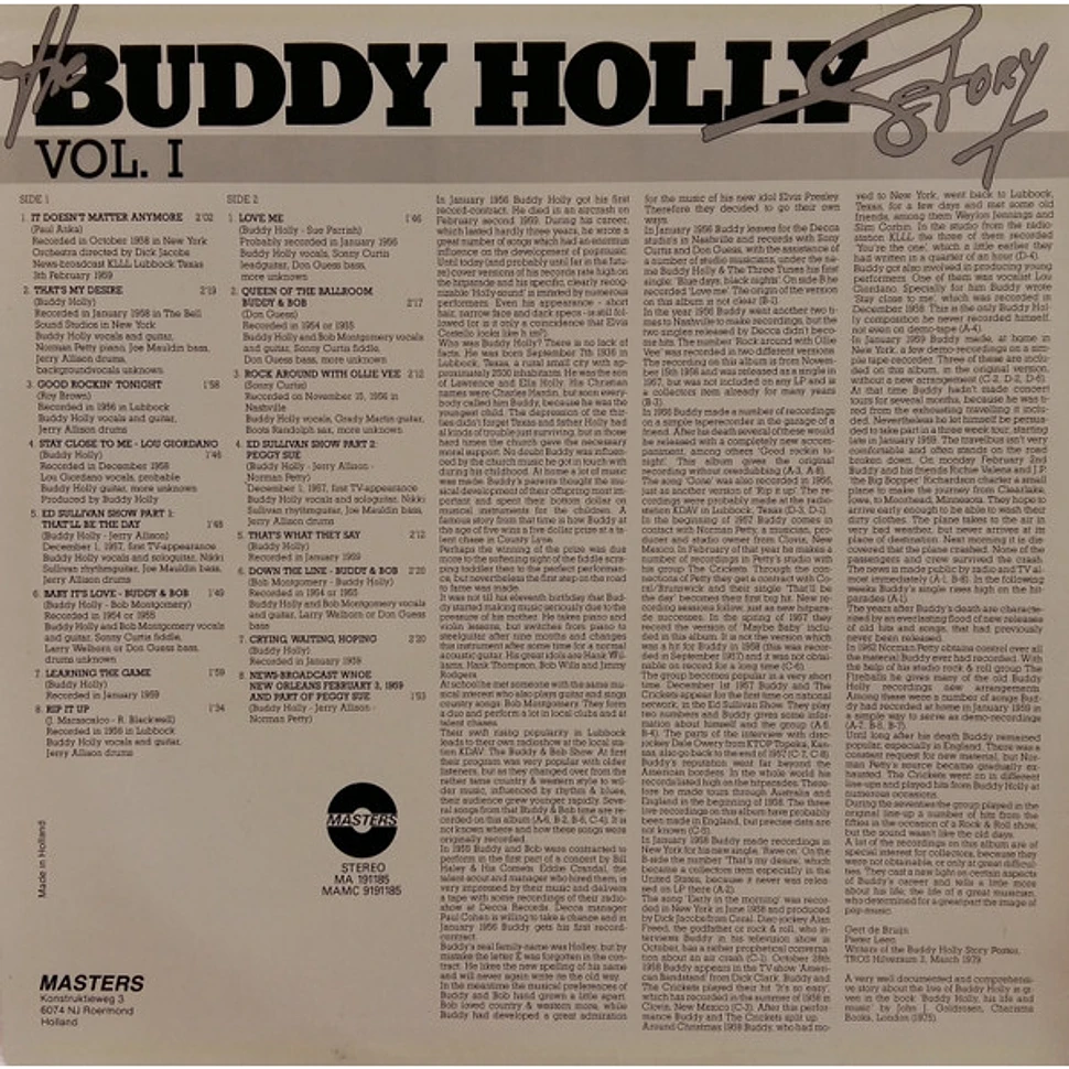 Buddy Holly - The Buddy Holly Story (Original Recordings) Vol. I