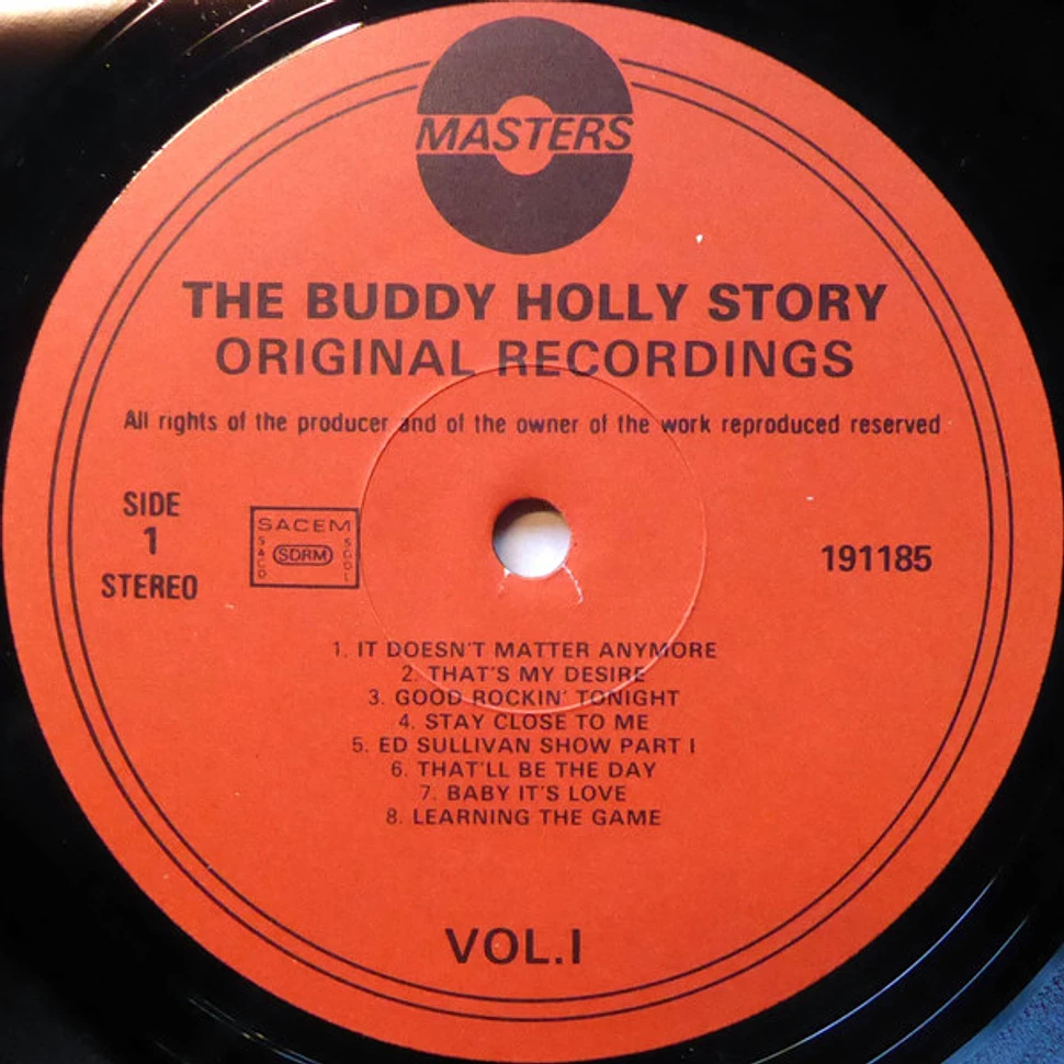 Buddy Holly - The Buddy Holly Story (Original Recordings) Vol. I