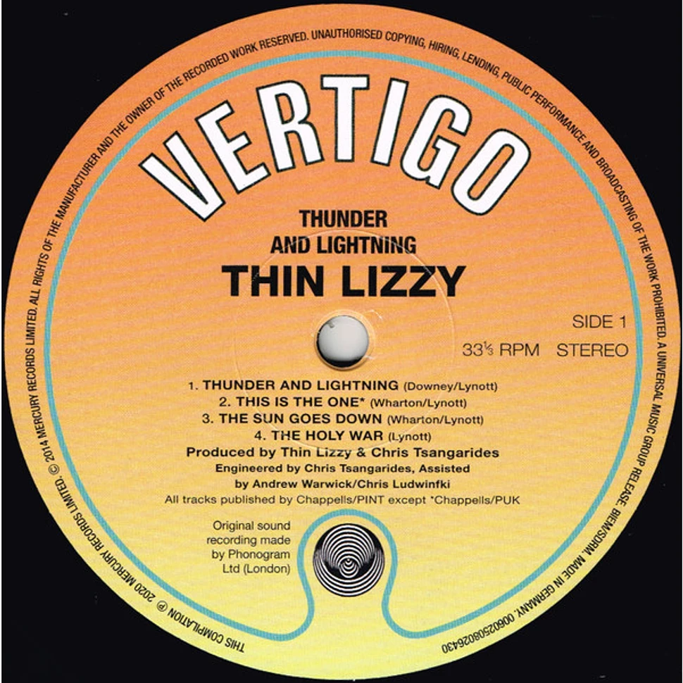 Thin Lizzy - Thunder And Lightning