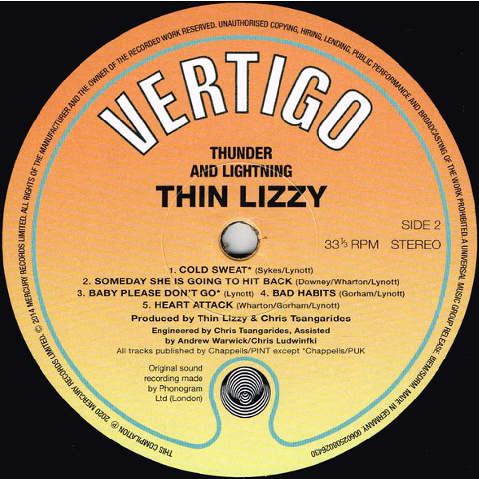 Thin Lizzy - Thunder And Lightning