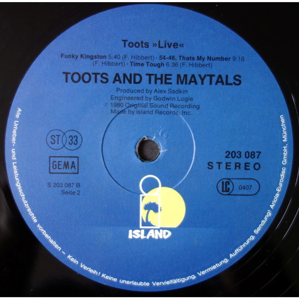 Toots & The Maytals - Live