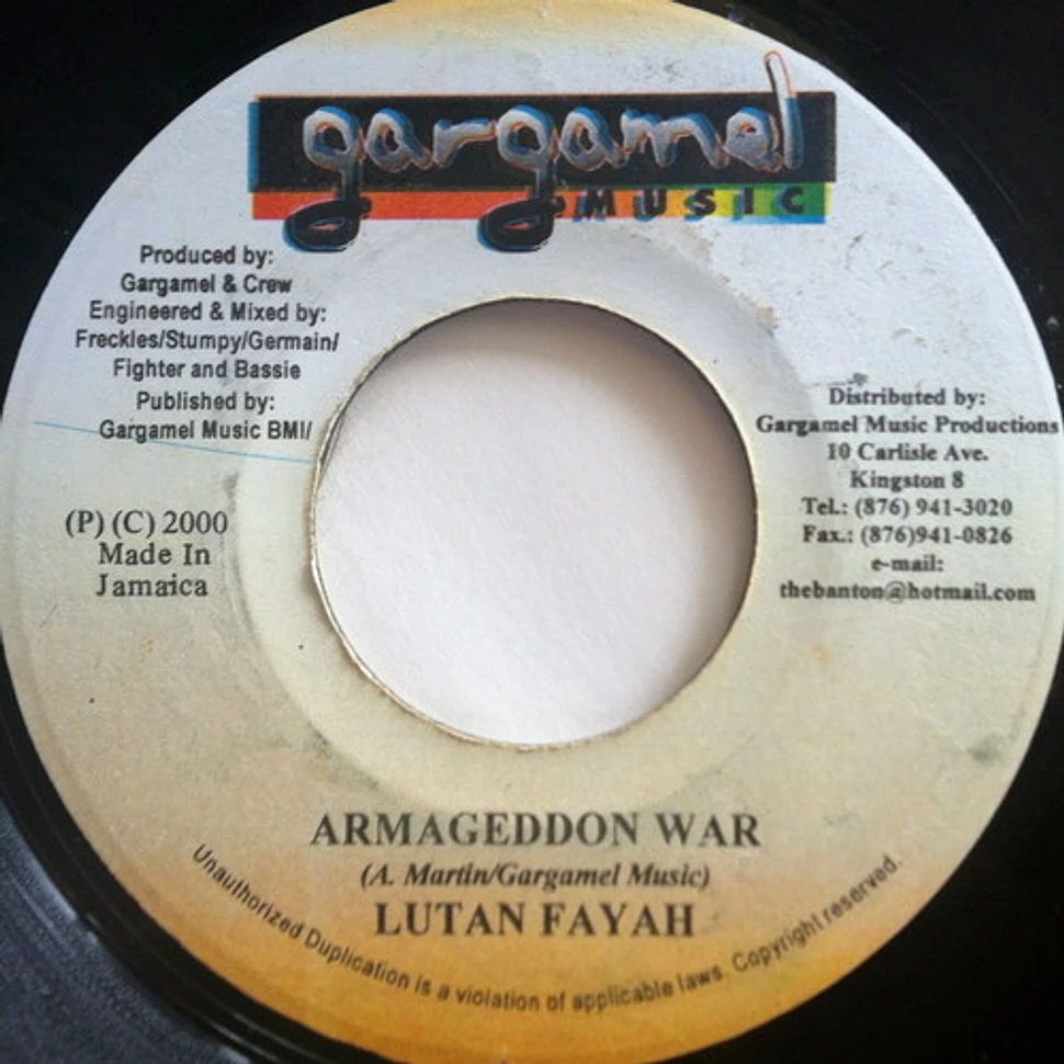 Lutan Fyah - Armageddon War