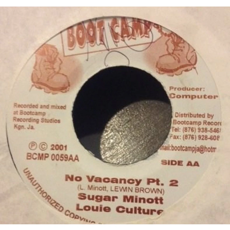 Sugar Minott / Louie Culture - No Vacancy