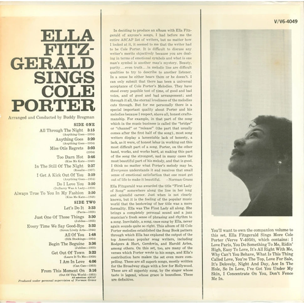 Ella Fitzgerald - Ella Fitzgerald Sings Cole Porter