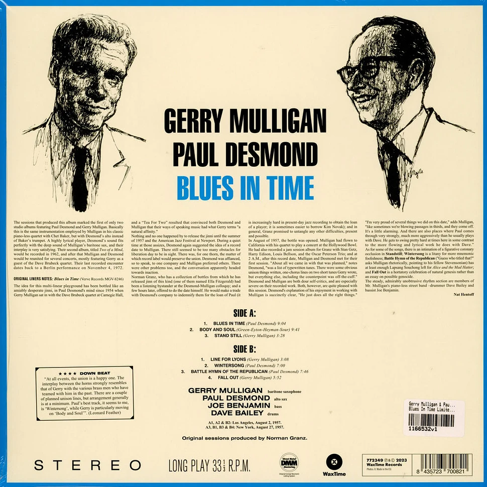 Gerry Mulligan & Paul Desmond - Blues In Time Limited Edition