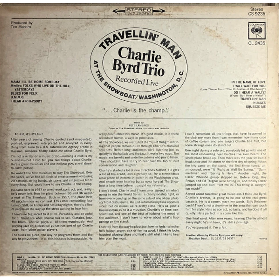 Charlie Byrd Trio - Travellin' Man