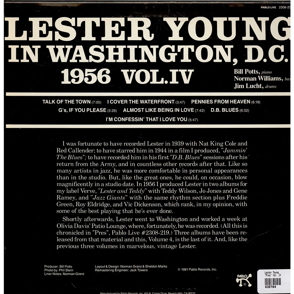 Lester Young - Pres Vol. IV