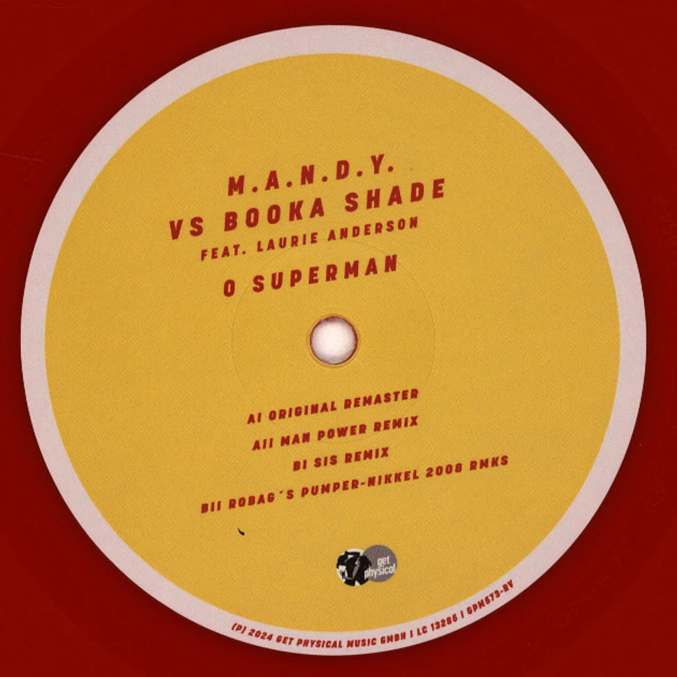 M.A.N.D.Y. Vs Booka Shade Feat. Laurie Anderson - O Superman 2024 Feat. Laurie Anderson Red Vinyl Edtion