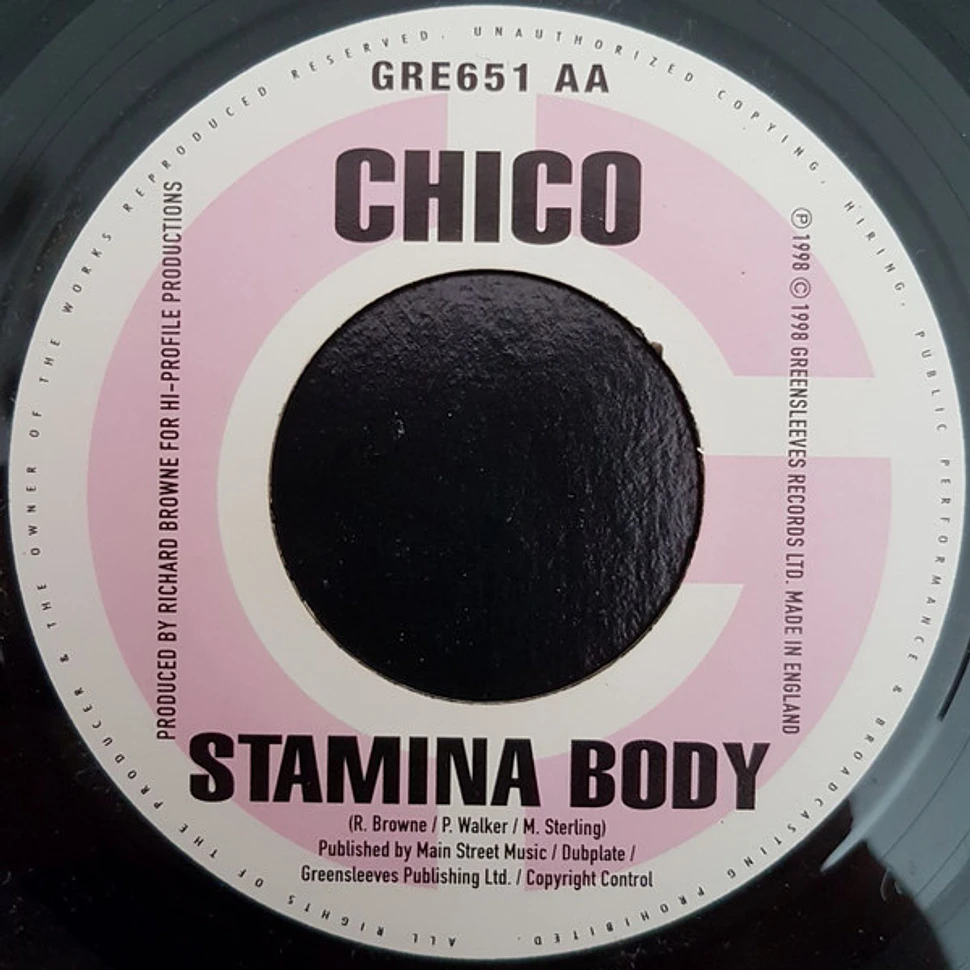 Chico - Grudgeful / Stamina Body