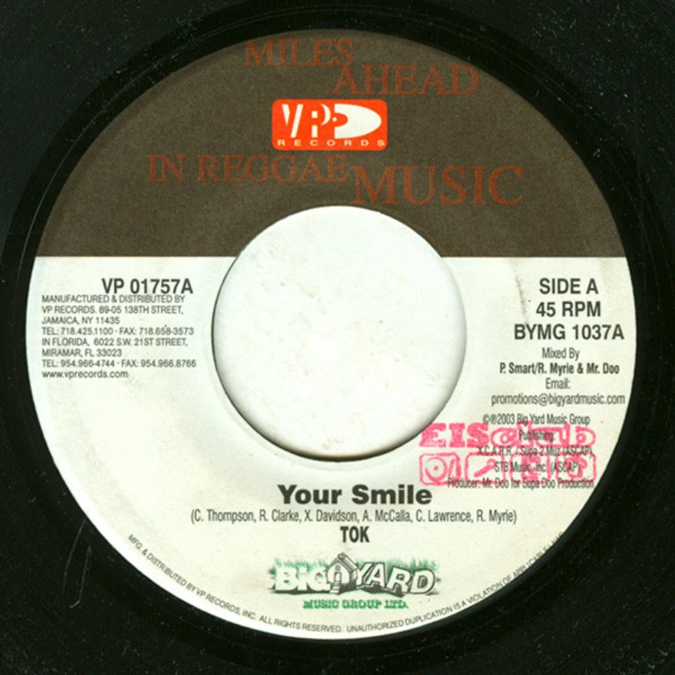 T.O.K. / Carl Henry - Your Smile / Homie's Girl