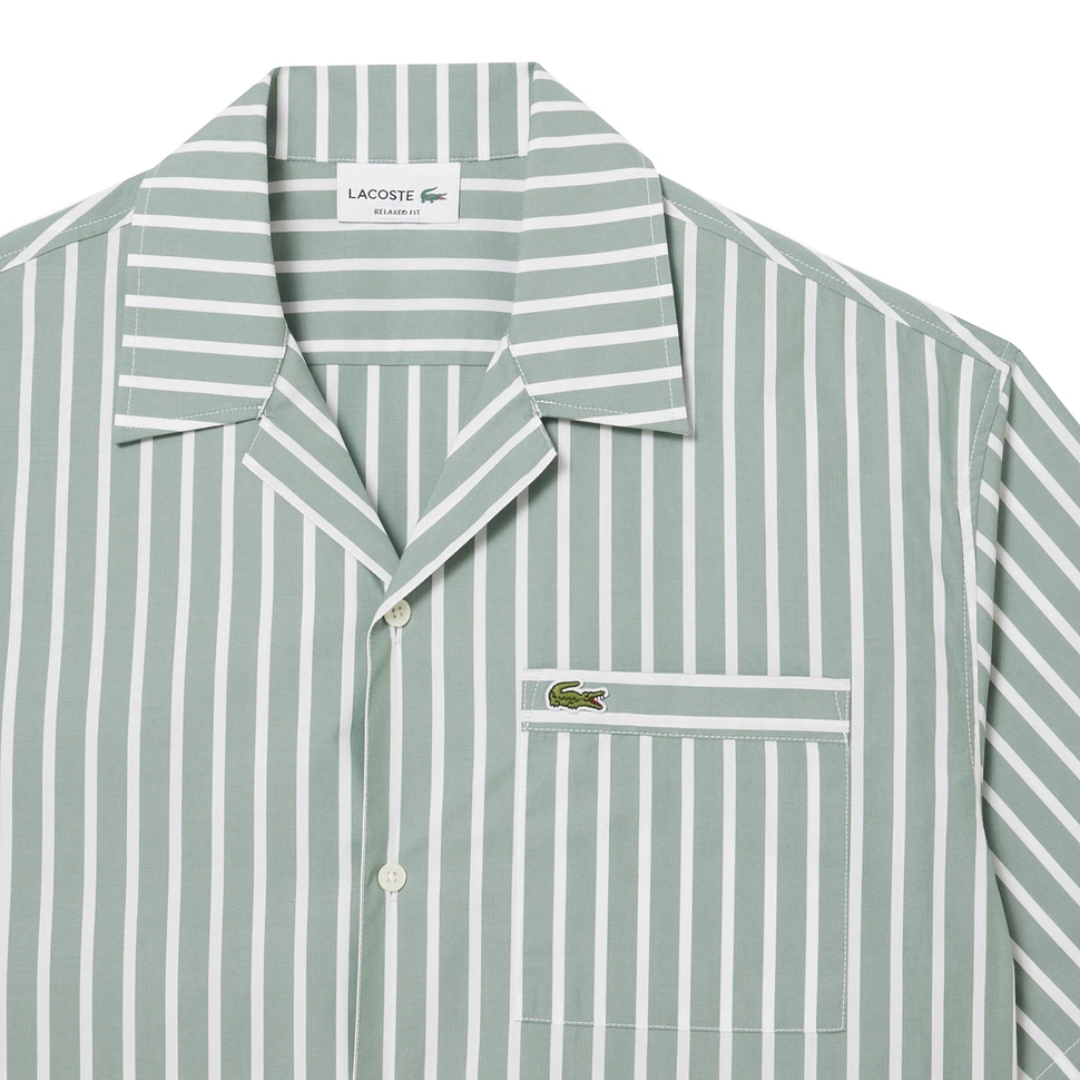 Lacoste - Relaxed Fit Short Sleeved Striped Shirt