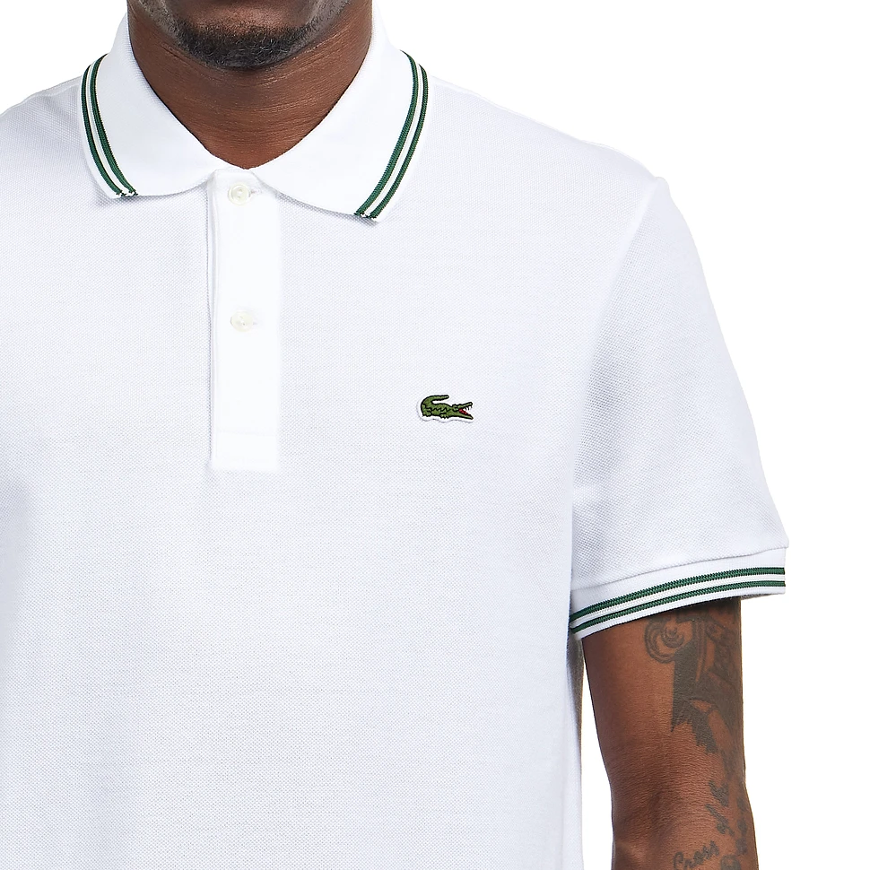 Lacoste - Stripe Collar Piqué Polo