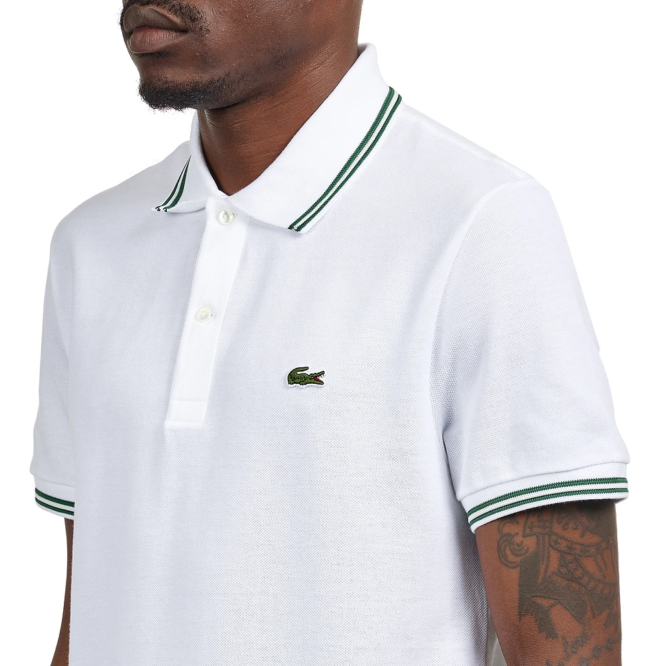 Lacoste - Stripe Collar Piqué Polo