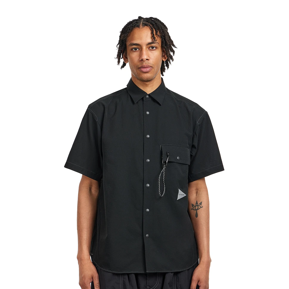 and wander - Dry Breathable SS Shirt (Black) | HHV