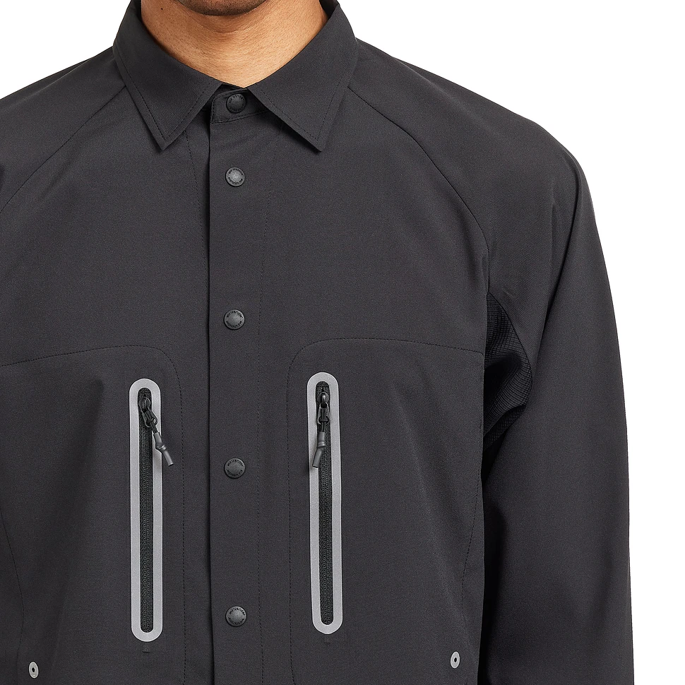 and wander - Tech LS Shirt (Black) | HHV