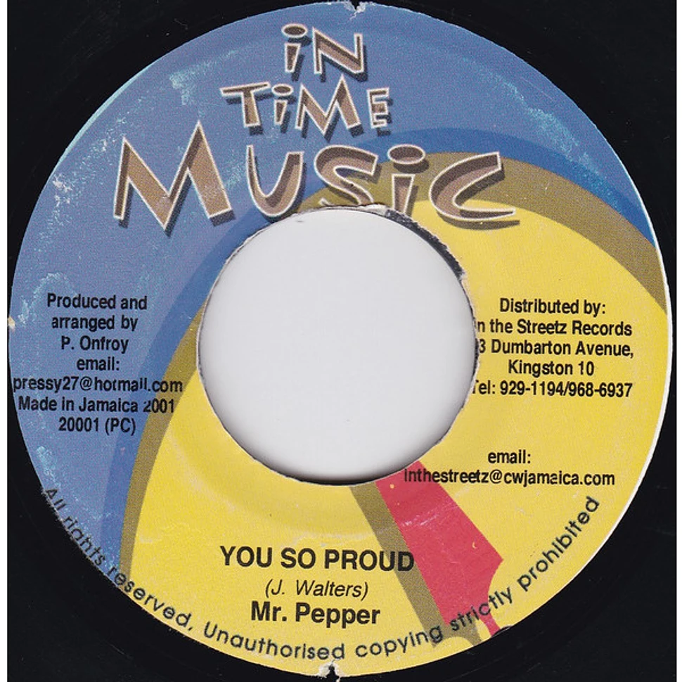 Mr. Easy / Mr. Peppa - Aint Easy / You So Proud