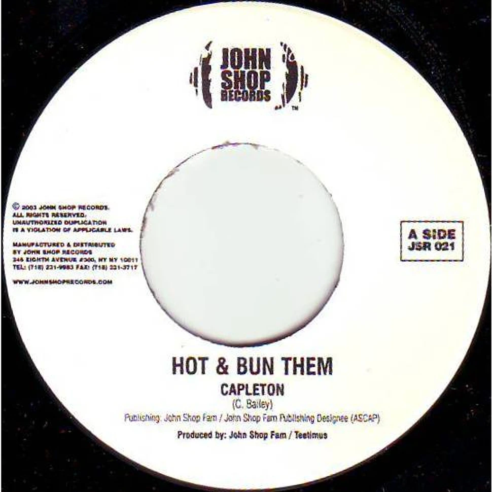 Capleton / Determine - Hot & Bun Them / Hungry Must Be Fed