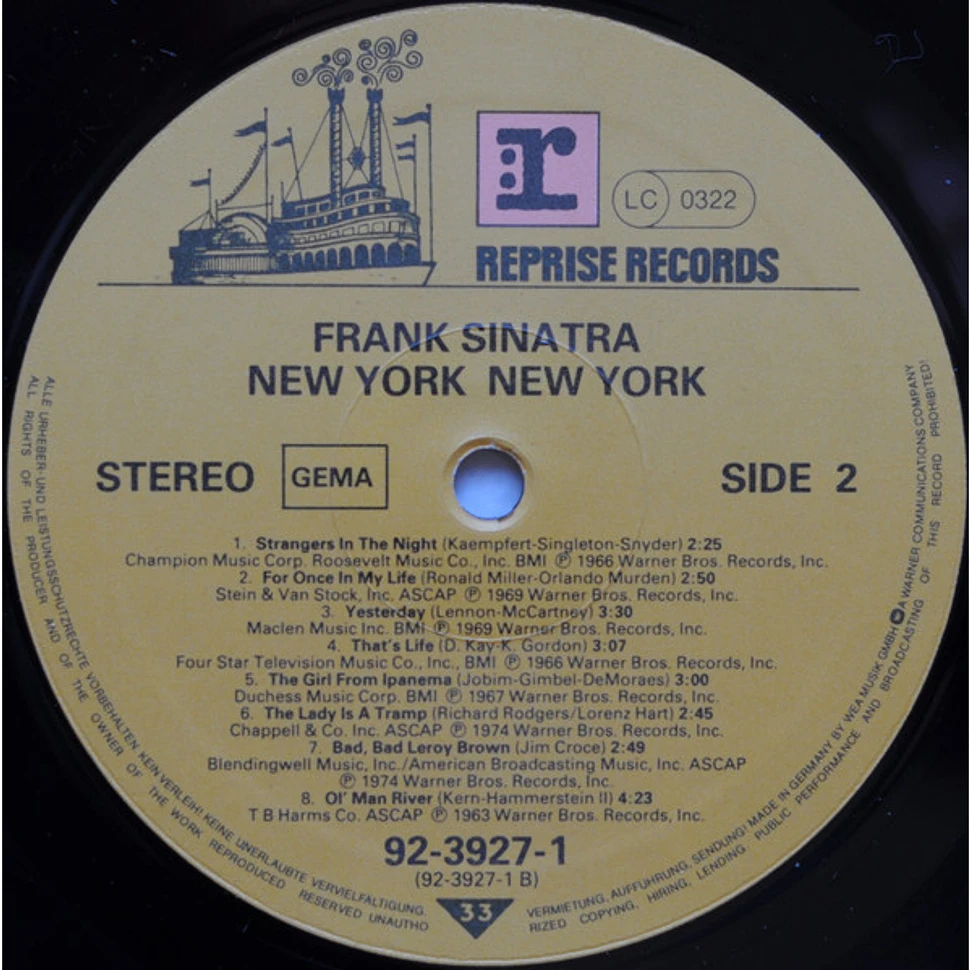 Frank Sinatra - New York New York: Seine Grössten Erfolge