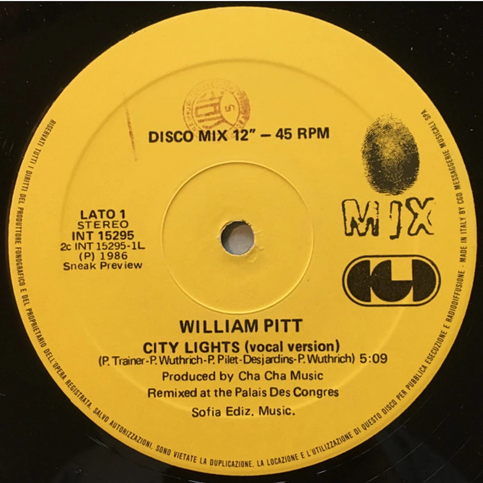 William Pitt - City Lights