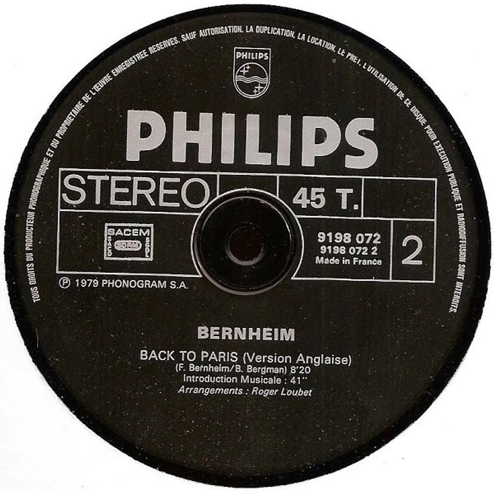 François Bernheim - Back To Paris