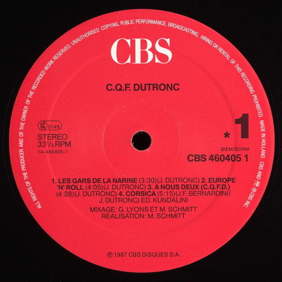 Jacques Dutronc - C.Q.F.Dutronc