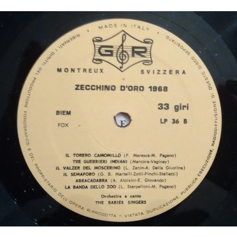 The Babies Singers - Zecchino D'Oro 1968