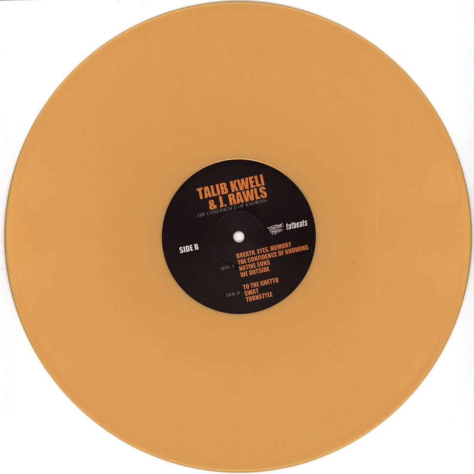 Talib Kweli & J. Rawls - The Confidence Of Knowing HHV Exclusive Custard Vinyl Edition